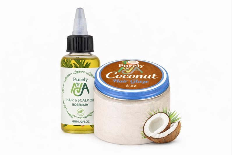 The Cinderella Bundle - Purely Ava Hair & Scalp Oil and Coconut Hair Glaze