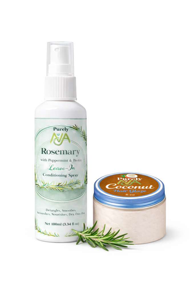 The Beauty and the Beast Bundle - Purely Ava Leave-In Conditioning Spray and Coconut Hair Glaze