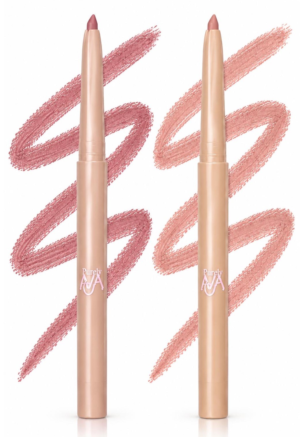 Purely Ava Luscious Lip Liners Duo, Blush Pink and Simply Nude