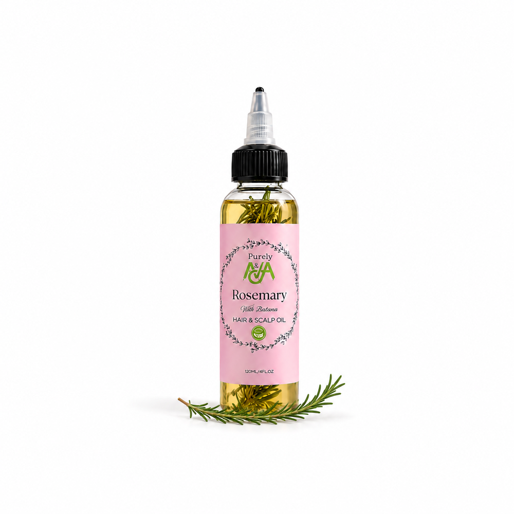 Purely Ava Rosemary Hair & Scalp Oil with Batana, 4 fl oz