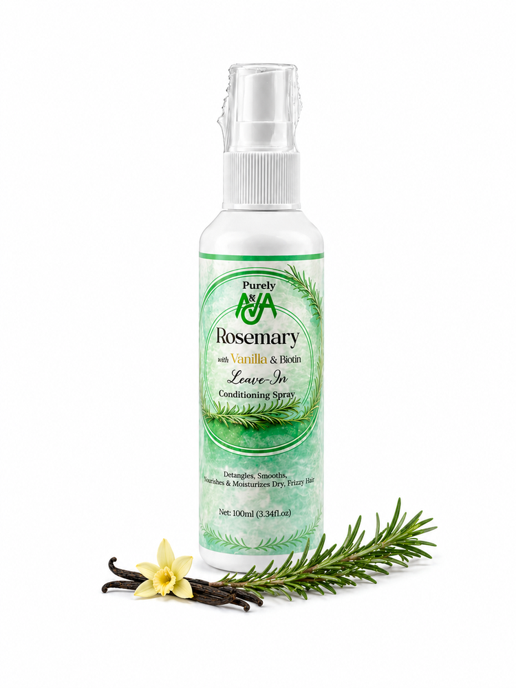 Purely Ava Rosemary Leave-In Conditioning Spray with Vanilla & Biotin